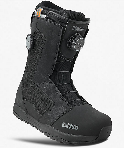 burton double boa snowboard boots ThirtyTwo Men's Shifty Boot 2024 Black / 6 EST midsole technology lowers your center of gravity Men's Burton Waverange X Step