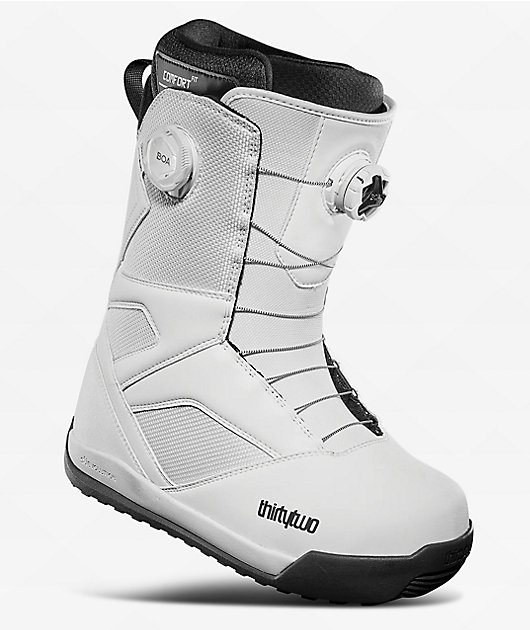 bora「白夜」 ThirtyTwo STW Double BOA White Snowboard Boots 2025 | Zumiez