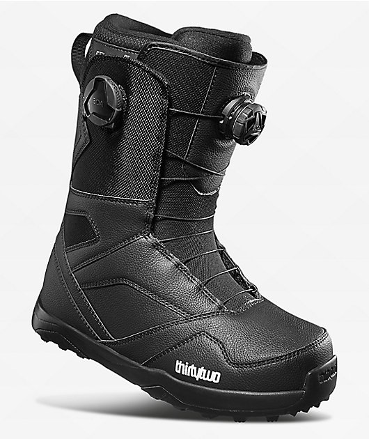 ThirtyTwo STW Double Boa Black Snowboard Boots 2023 | Zumiez