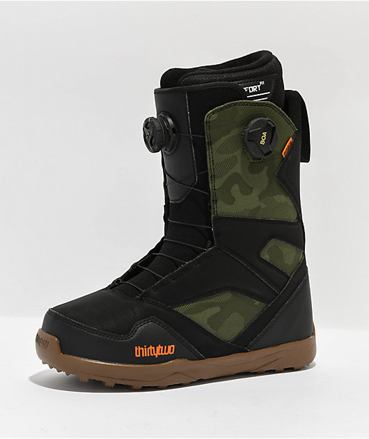 ThirtyTwo STW Double Boa Green Snowboard Boots 2024 | Zumiez