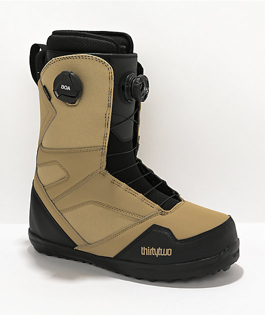 ThirtyTwo STW Double Boa Khaki Snowboard Boots 2022