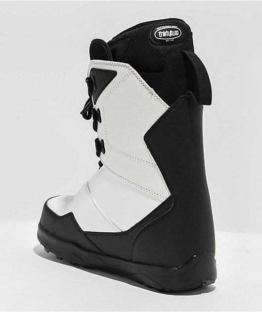 ThirtyTwo Shifty Lace Black & White Snowboard Boots 2024