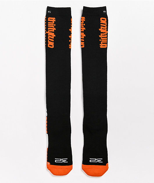 ThirtyTwo TM Merino Black & Orange Snowboard Socks