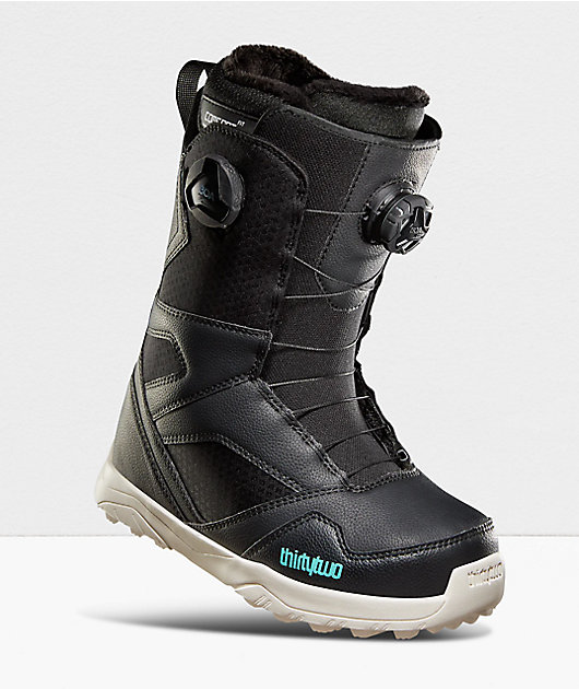 ThirtyTwo Women's STW Double Boa Black Snowboard Boots 2024