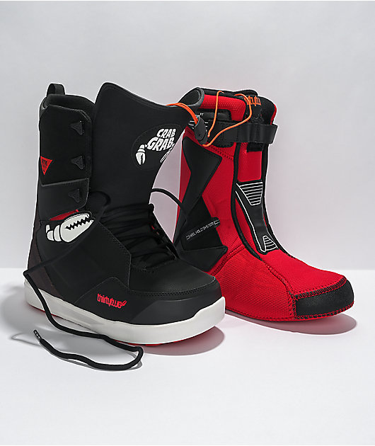 ThirtyTwo x Crab Grab Lashed Black Snowboard Boots 2022
