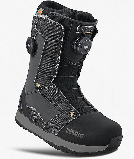 ThirtyTwo x Public STW Double BOA Black Denim Snowboard Boots 2027