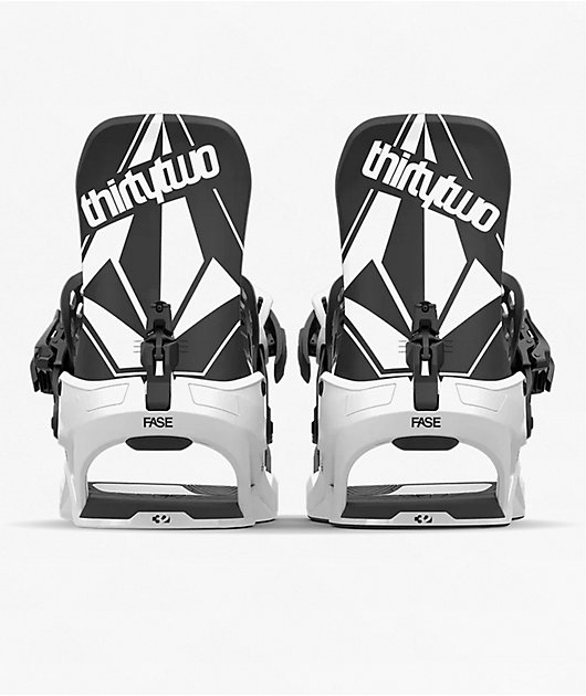 ThirtyTwo x Volcom T32M Fase® White & Black Snowboard Bindings 2026