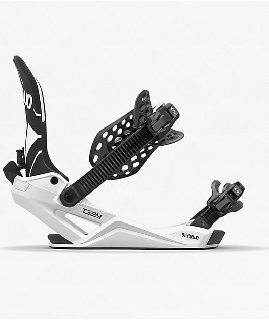 ThirtyTwo x Volcom T32M Fase® White & Black Snowboard Bindings 2026