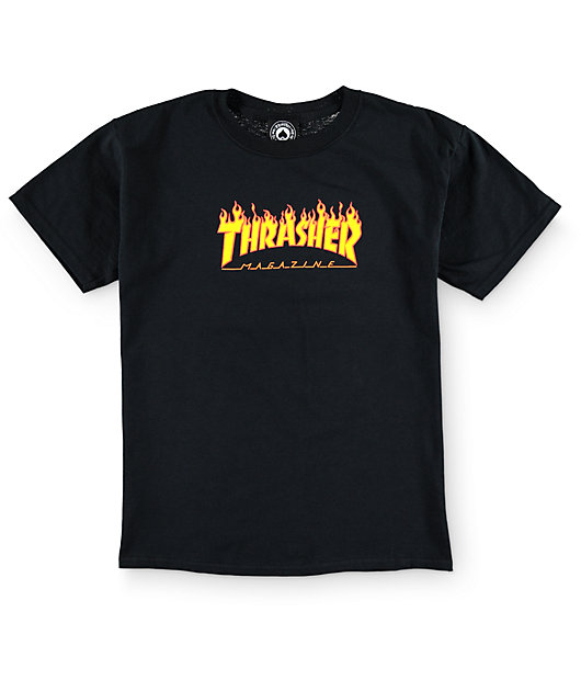 Thrasher Boys Flame Logo T-Shirt
