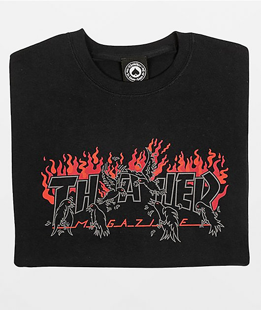 Thrasher Crow Black T-Shirt
