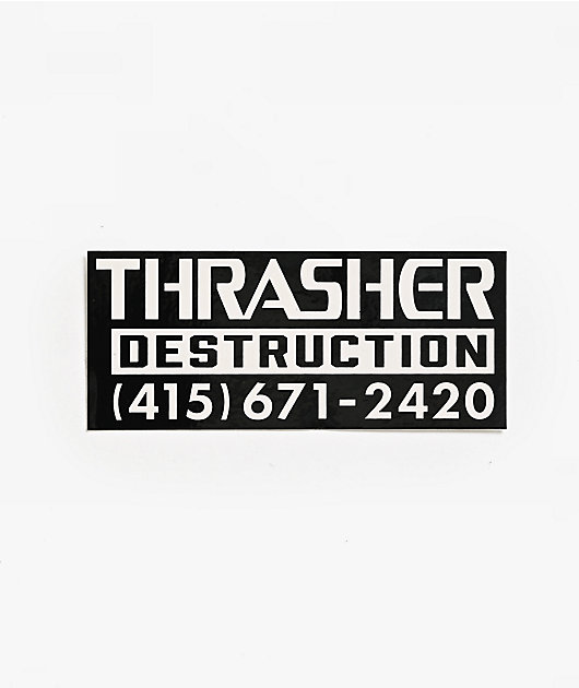 Thrasher Destruction Sticker