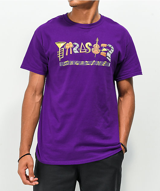Thrasher Filmore Logo Purple T-Shirt