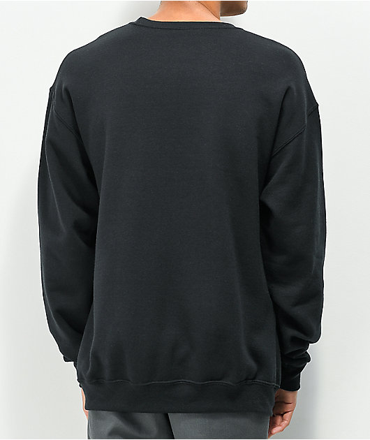 Thrasher Firme Logo Black Crew Neck Sweatshirt