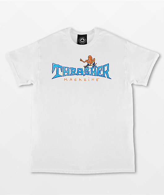 Thrasher GONZ Thumbs Up White T-Shirt