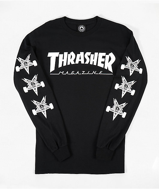 Thrasher Goat Black Long Sleeve T-Shirt