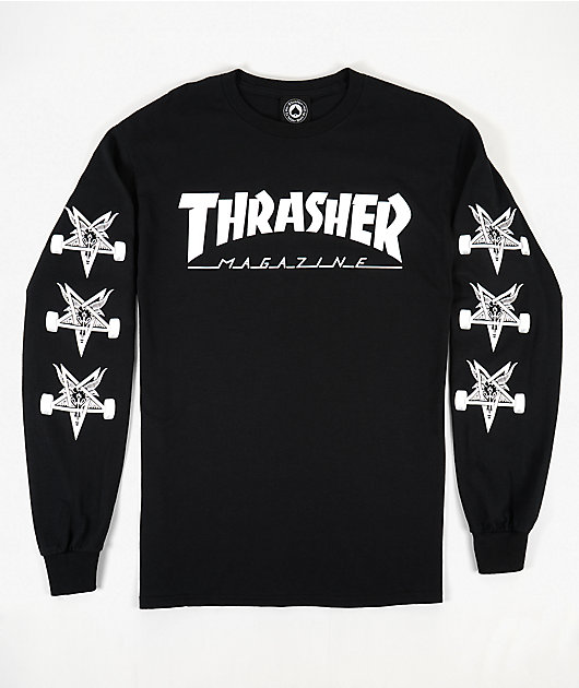 Thrasher Goat Black Long Sleeve T-Shirt