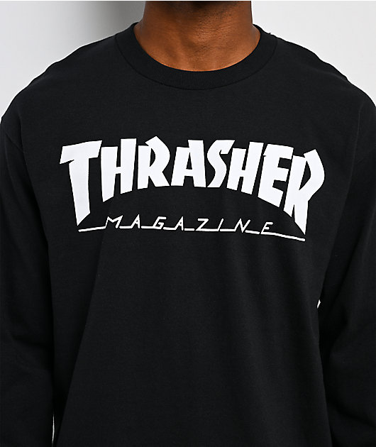 Thrasher Goat Black Long Sleeve T-Shirt