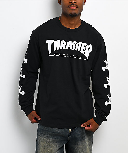 Thrasher Goat Black Long Sleeve T-Shirt