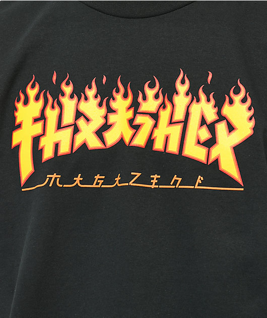 Thrasher Magazine GODZILLA Skateboard T Shirt BLACK XL 
