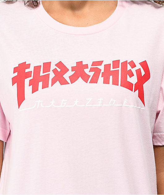 Thrasher Godzilla Pink T-Shirt