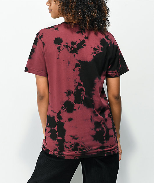 Thrasher Gonz Burgundy & Black Tie Dye T-Shirt