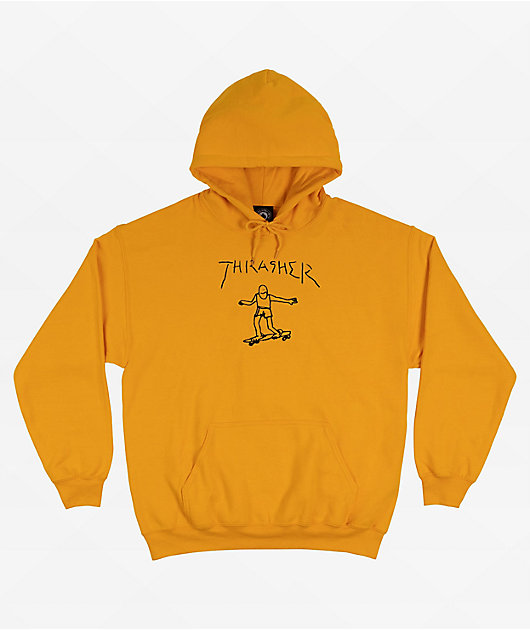 Thrasher Gonz Logo Gold Hoodie