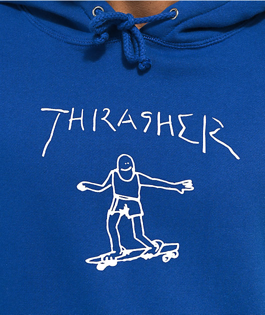 Thrasher Gonz sudadera con capucha azul real