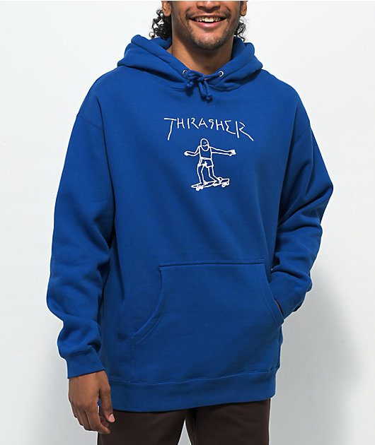 Thrasher Gonz sudadera con capucha azul real