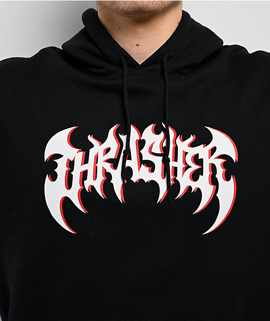 Thrasher Heavy Metal Black Hoodie | Zumiez