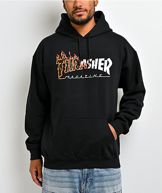 Thrasher Ignite Logo Black Hoodie