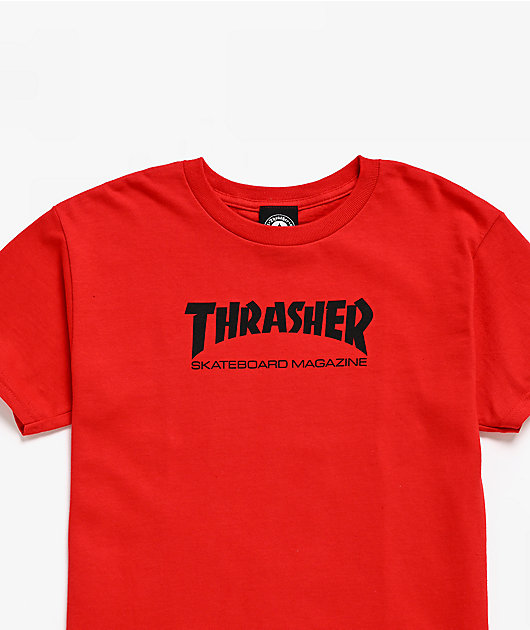 Thrasher Kids Logo Red T-Shirt