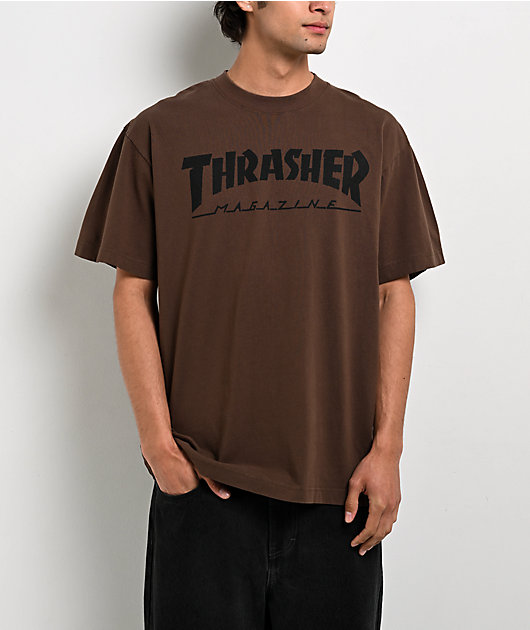 Thrasher Mag Logo Brown T-Shirt