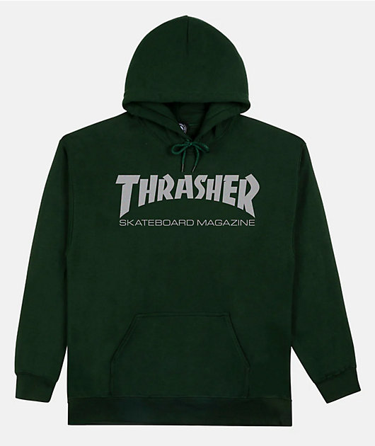 Forest green thrasher hoodie on sale