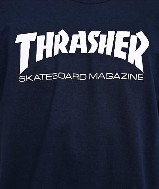 Thrasher Mag Logo Navy T-Shirt