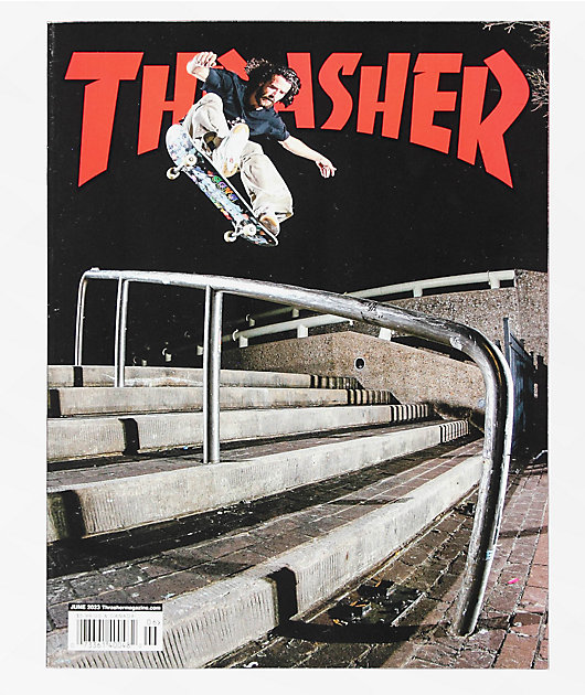 THRASHER - THRASHER マガジン　ビンテージバナー スラッシャー THRASHER スケボー スケートボード 旗 MAG LOGO