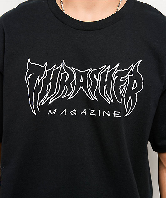 Thrasher Metal Black T-Shirt | Zumiez