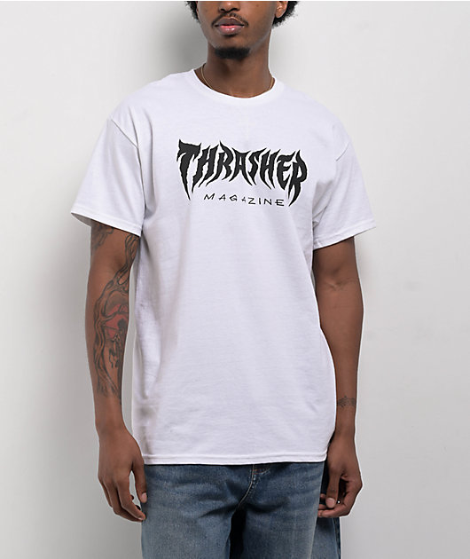 Thrasher Metal White T-Shirt | Zumiez