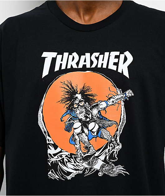 THRASHER モノクロフォト T-shirt Thrasher Outlaw Black T-Shirt | Zumiez