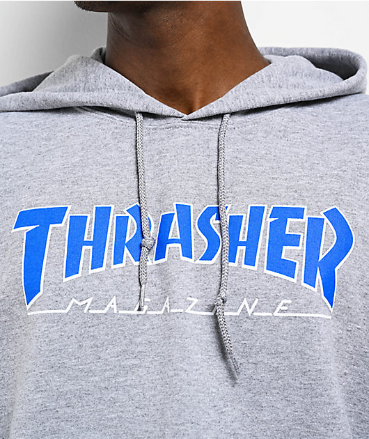 Thrasher Outline Grey Hoodie | Zumiez