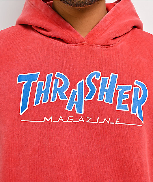 Thrasher Parra Vintage Red Heavyweight Hoodie