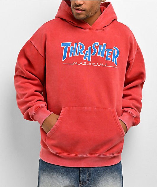 Thrasher Parra Vintage Red Heavyweight Hoodie