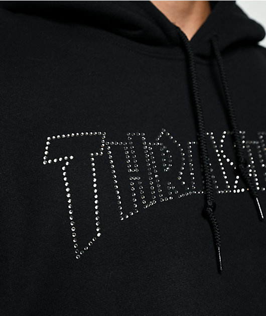 Thrasher Rhinestone Black Hoodie