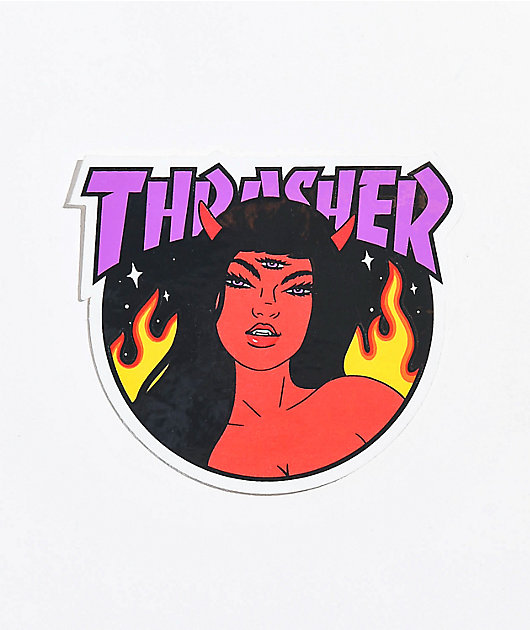 Thrasher Roja Sticker