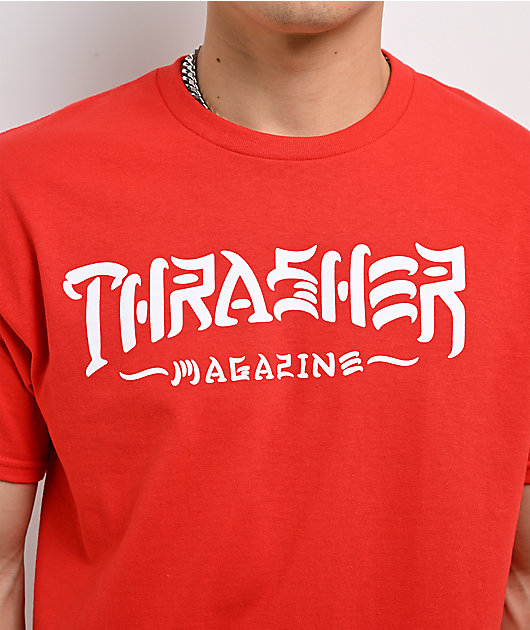 Thrasher Skate And Destroy Red T-Shirt
