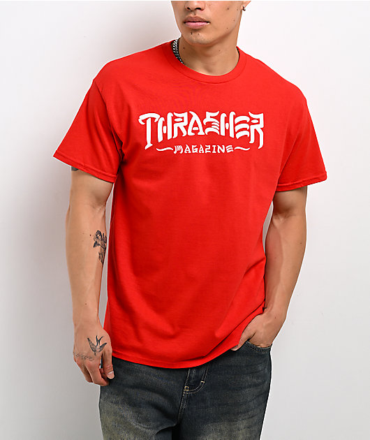 Thrasher Skate And Destroy Red T-Shirt