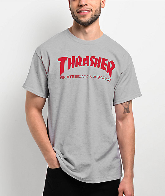 Thrasher Skate Mag Grey T Shirt | Zumiez