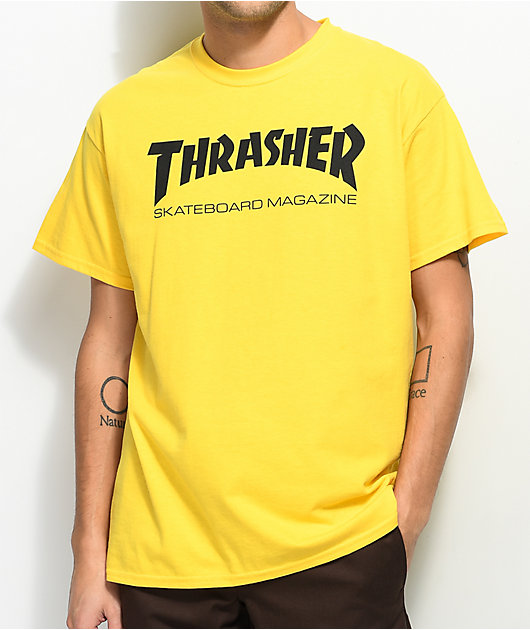 THRASHER MAGAZINE "Skate Mag Logo" Skateboard T-Shirt Black S M L XL or XXL 