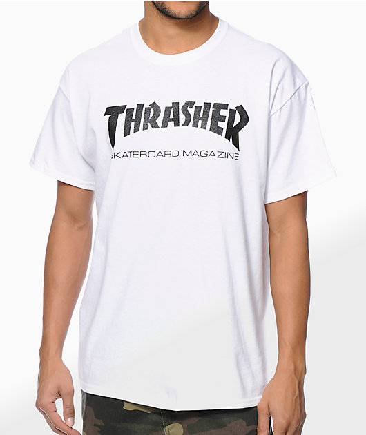 camiseta thrasher blanca