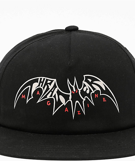 Thrasher Sky Rat Neckface Black Snapback Hat