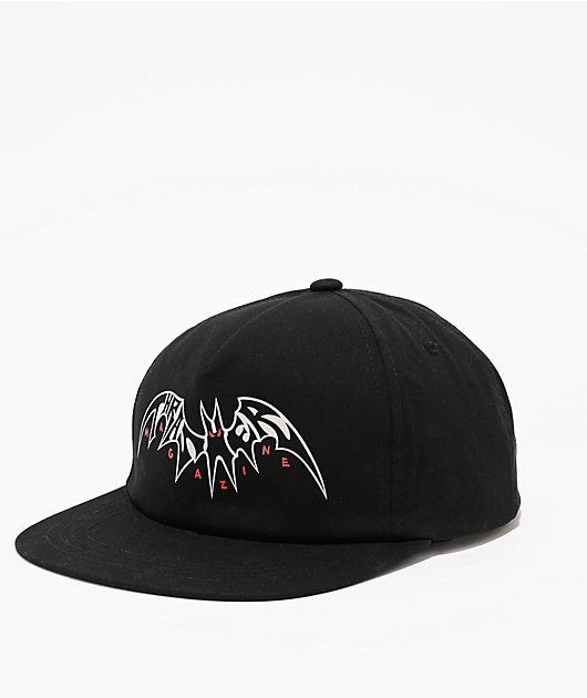 Thrasher Sky Rat Neckface Black Snapback Hat